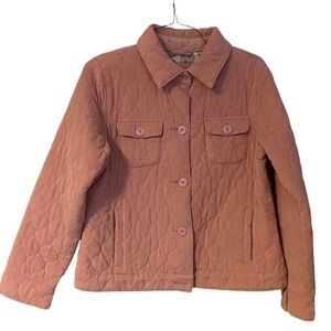 Sonoma Icy Blush Quilted Shacket Size L